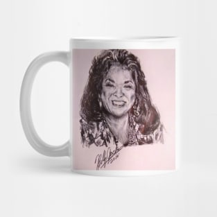 Ink Pen Portrait of Della Reese Mug